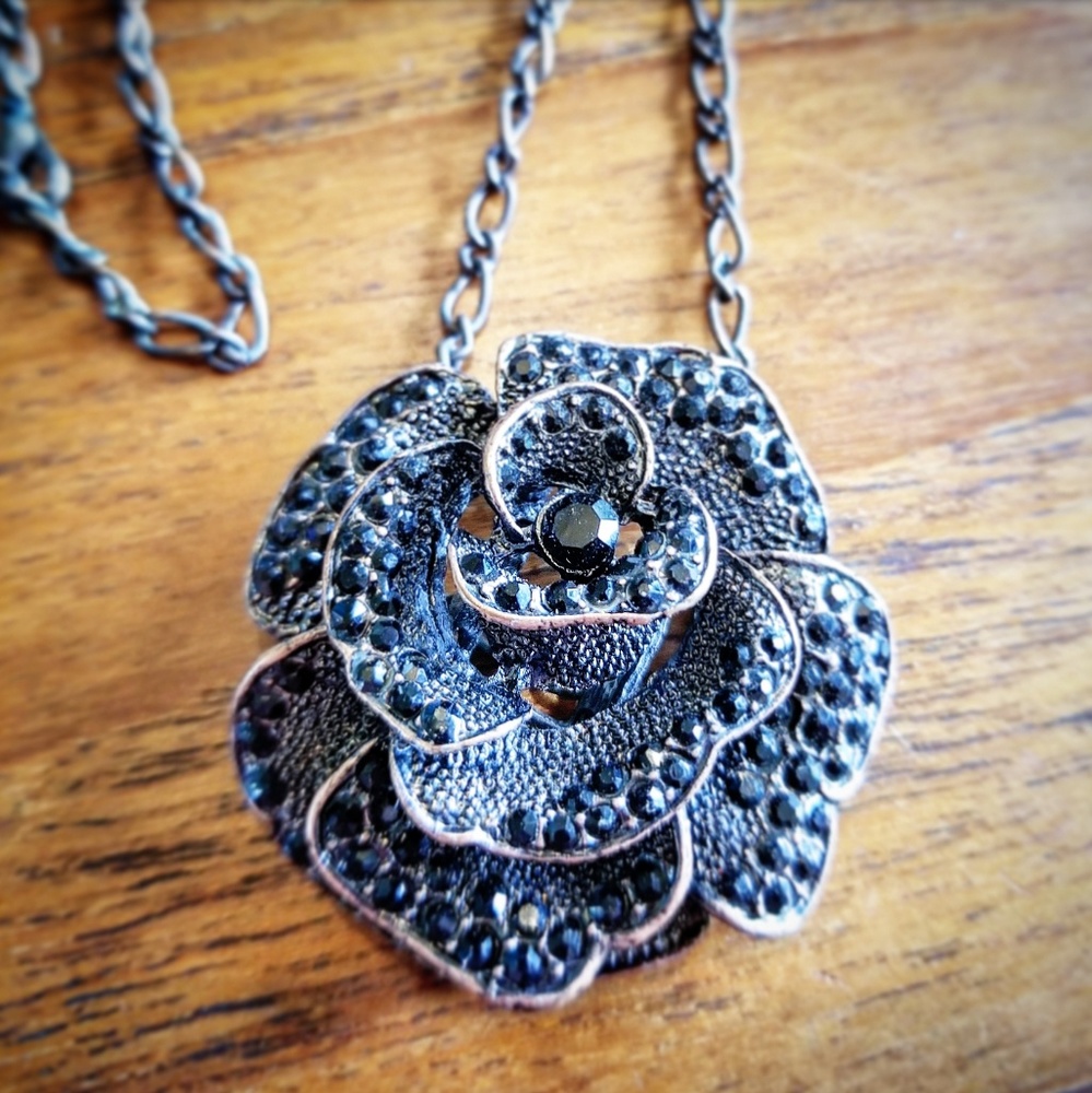 Black Rose Necklace